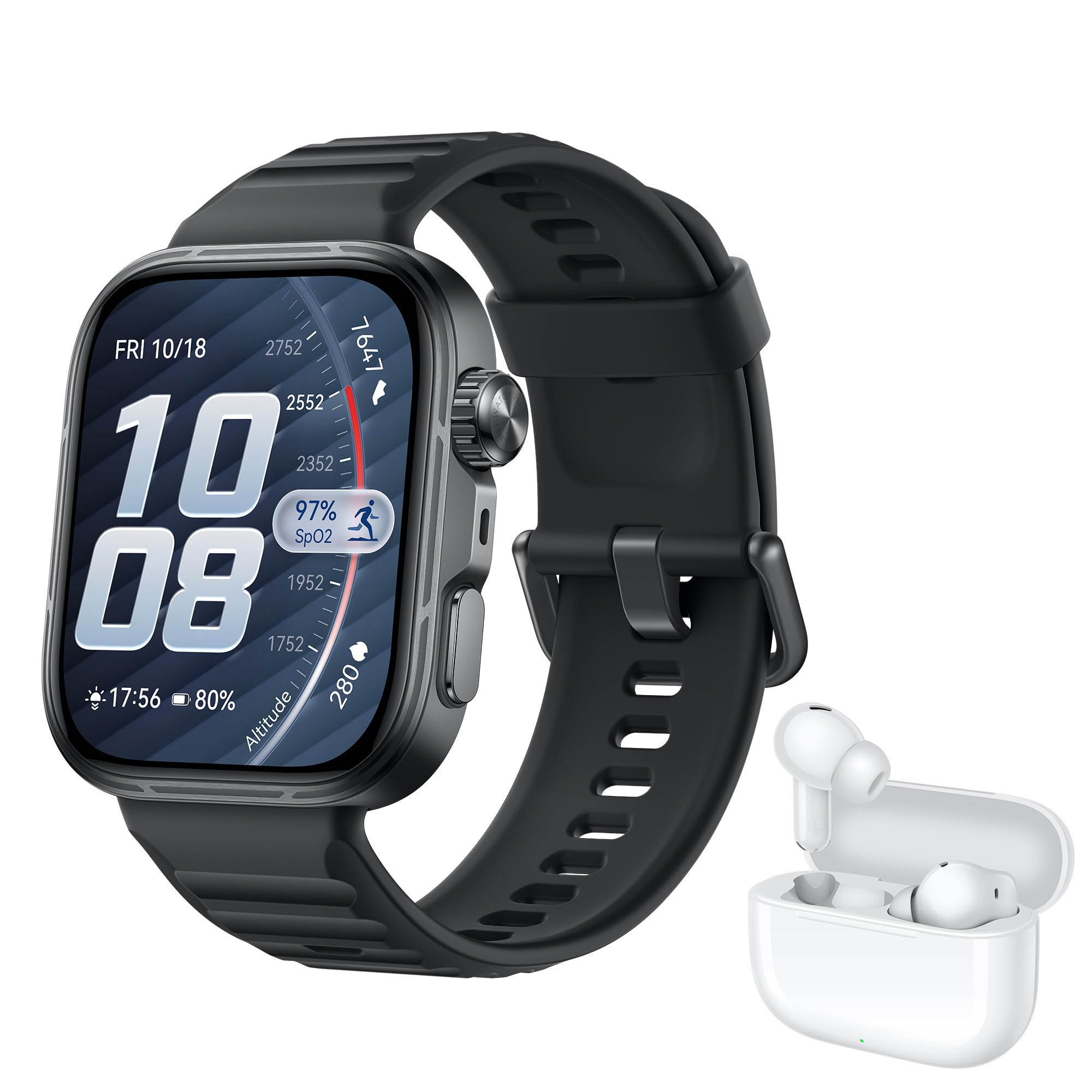 HUAWEI WATCH FIT 5 Pro Smartwatch Nero+FreeBuds SE 4 Bianco, GPS, ECG, 1,92'' Display FullView e Vetro Zaffiro, Pagamento NFC, Modalità Sport Outdoor, Monitoraggio della Salute