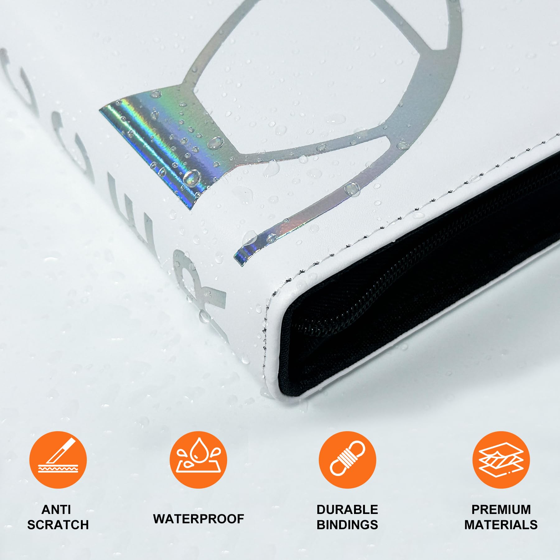 Fußball Karten Sammelalbum 900 Karten - 9 Fächer 50 Abnehmbare Seiten, Sport Karten Ordner mit Reißverschluss für Jungen 6-10 Jahre - 5