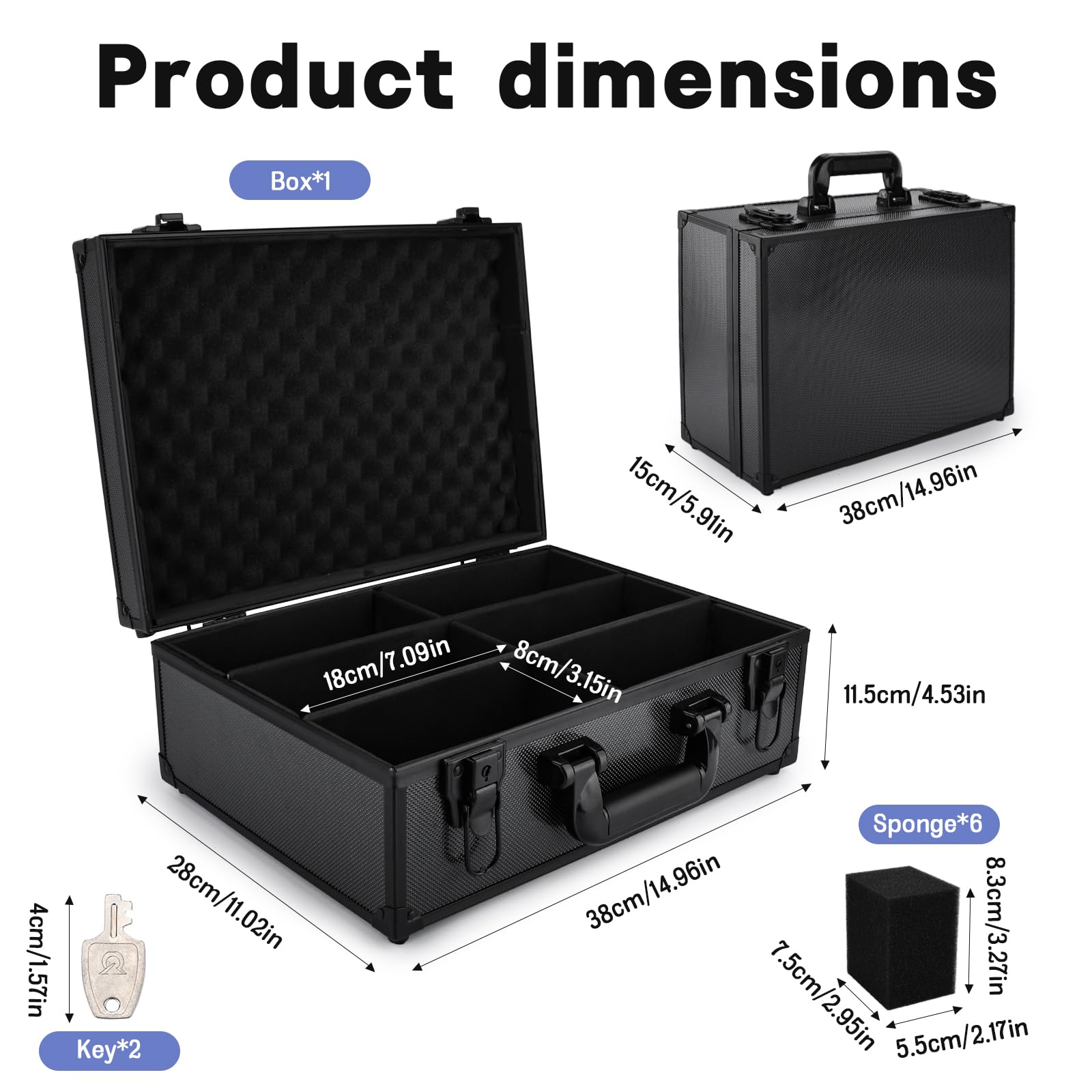 Top Loaders Boîte de Rangement,Cartes Graduées Box pour Cartes Sportives, Boite Rangement Carte Compatible avec 600+ Top Loaders ou 130+ 35pt One Touch