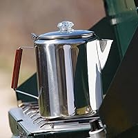 Vista 5 de Coghlan's Cafetera de acero inoxidable de 9 tazas, color plateado