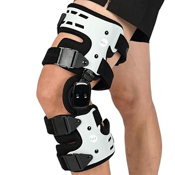 Orthomen OA Unloader Knee Brace, Adjustable Metal Medial & Lateral Valgus Knee Support, Osteoarthritis, Arthritis Pain Relief and Bone on Bone for Men & Women, Left