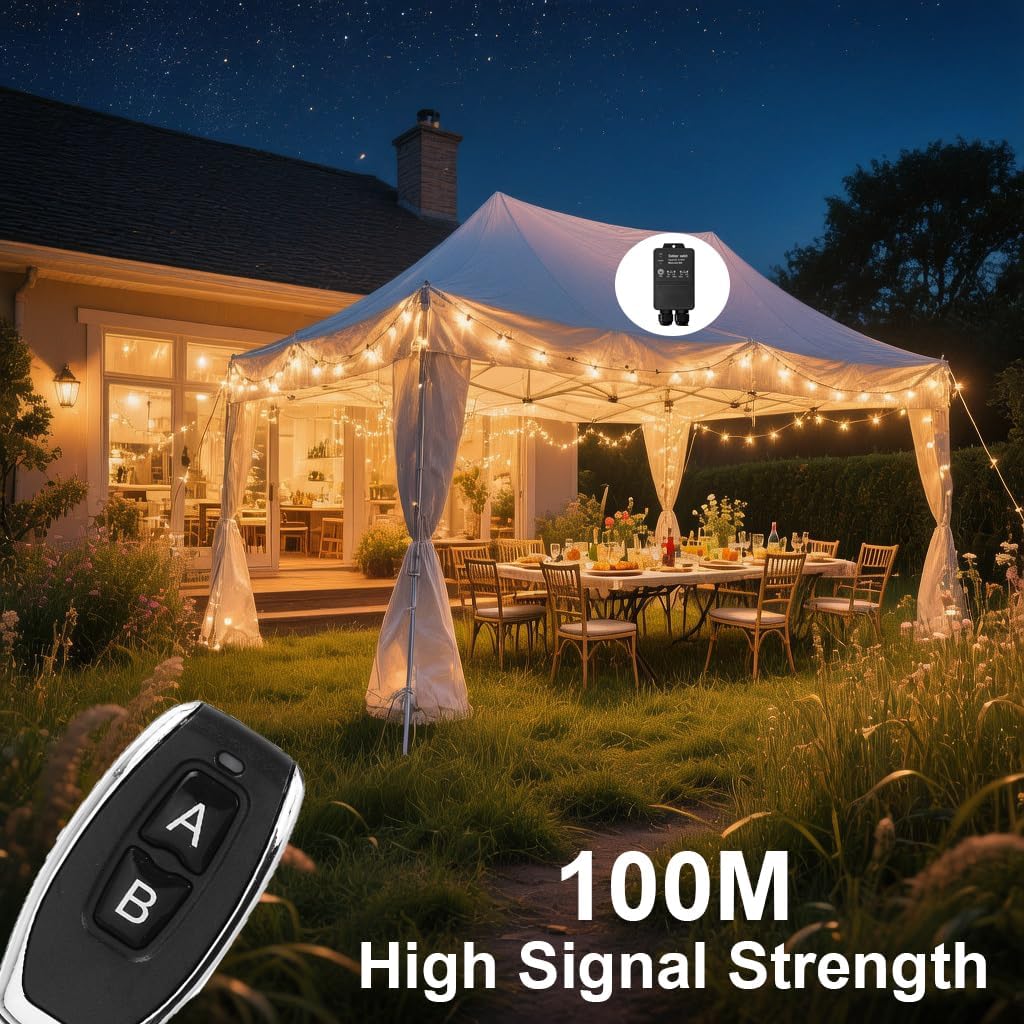 Waterproof 12V Remote Control Switch, Low Voltage DC 8-80V 30A Relay Wireless Remote Switch Kit for Lights, Pump, Motor, Car, Outdoor-328ft Long Range image 3