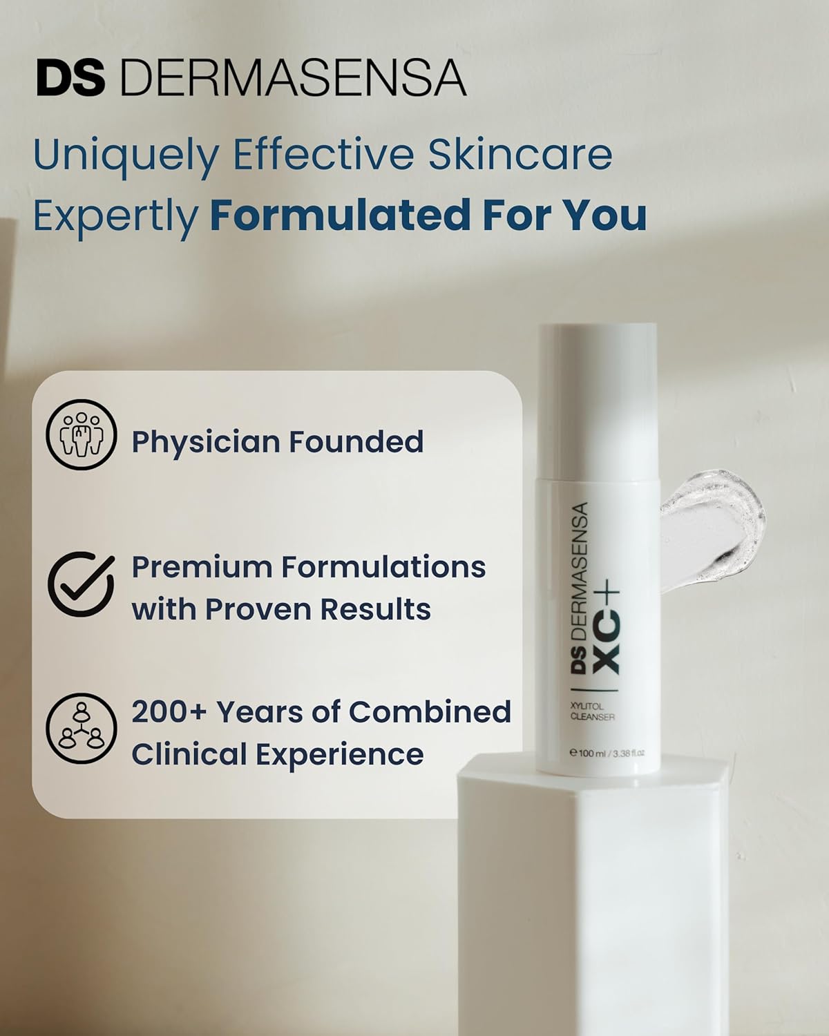 XC+ Xylitol Cleanser – Hydrating Face Wash with Amino Acids & APG, Gentle pH-Balanced Foaming Formula, Removes Oil & Impurities, Strengthens Skin Barrier, 100ml/3.38 fl.oz - Image 6