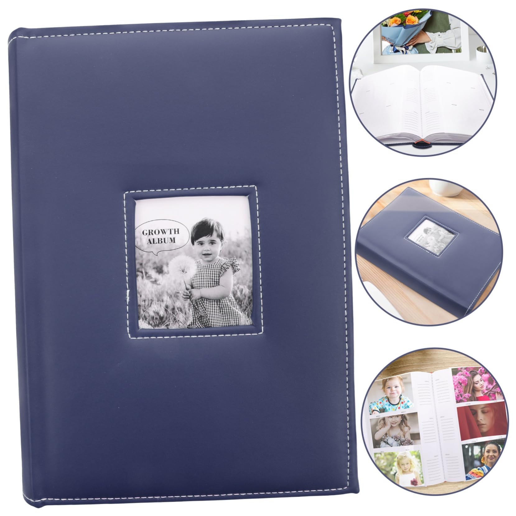 ORFOFE Pu Cover Für Großes Vintage-design Handgemachtes Familienalbum Für Hochzeiten Geburtstage Und Feiertage