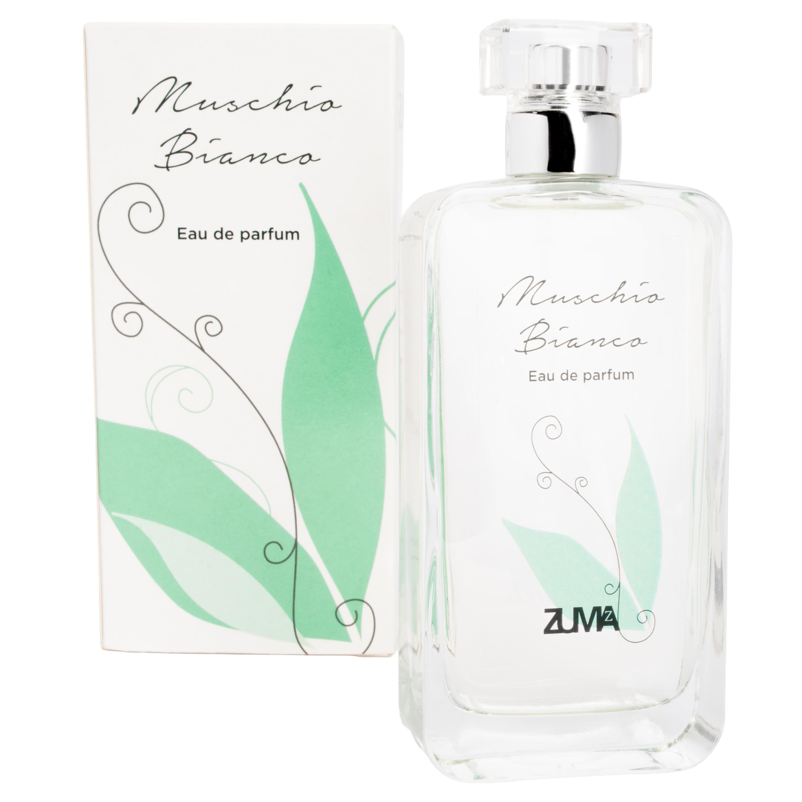 Profumi Zuma - Perfume de Almizcle Blanco Eau de Parfum Spray - La pureza delicada de una fragancia atemporal - Made in Italy (Muschio Bianco 100 ml)