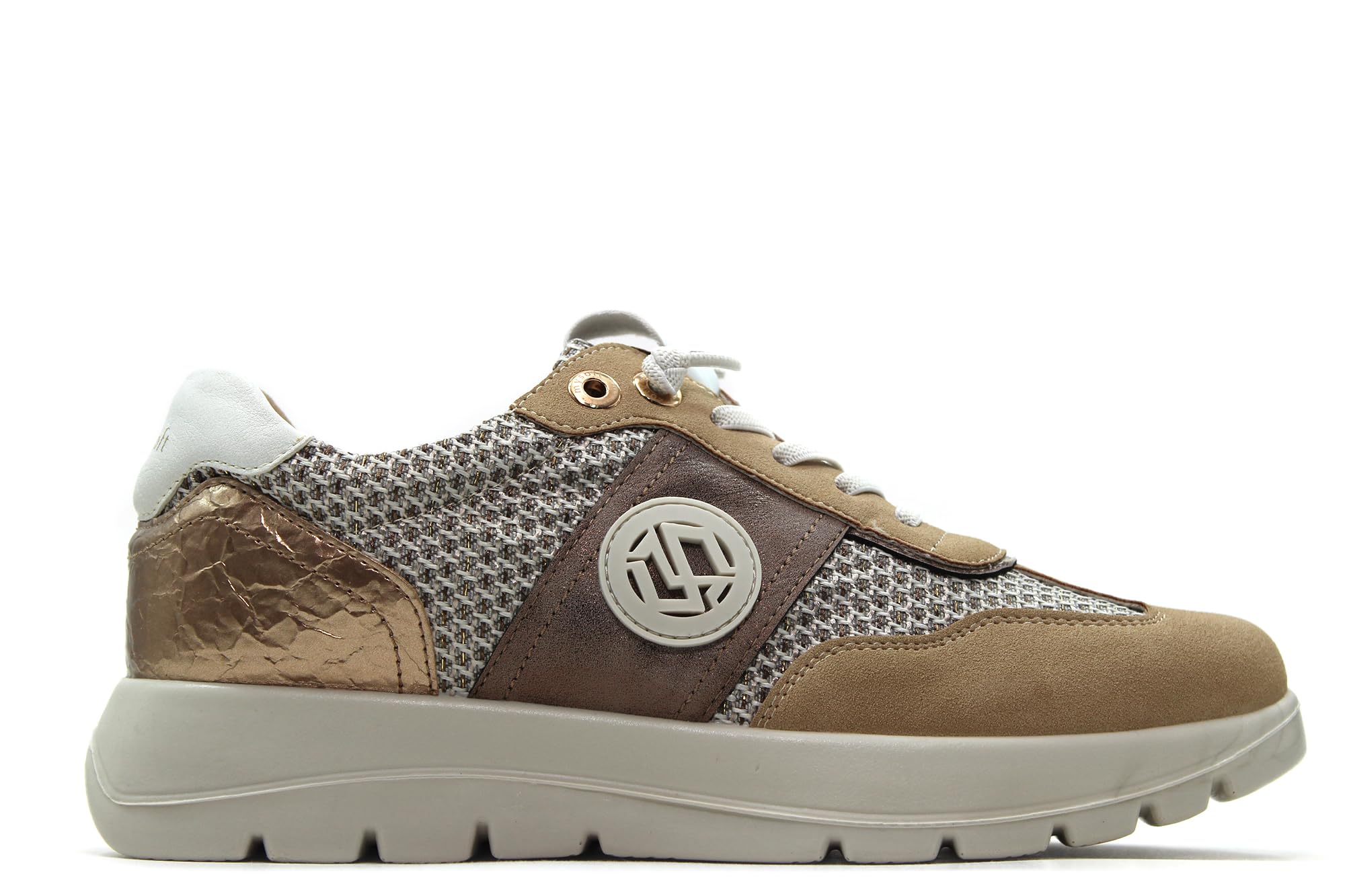 my Soft - Zapatos Sneakers con cordón elástico,de cuña, Suela Blanca de Goma,Deportivas Casual para: Mujer