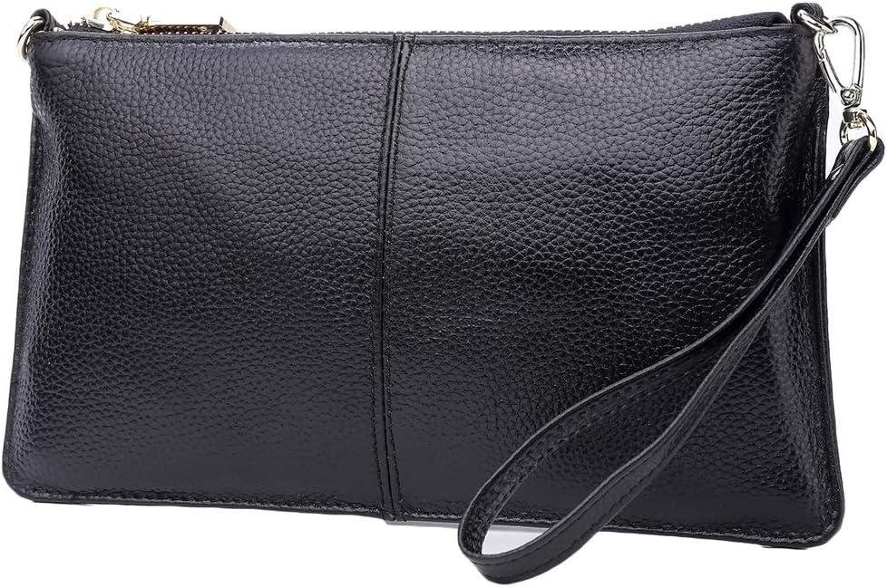 LecxciLeather Crossbody Purses Clutch Phone Wallets with Card Slots for Women