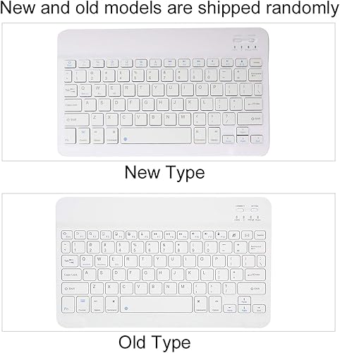 Miniatura 8 de Teclado inalámbrico Bluetooth con funda de poliuretano para Androidpara teléfono inteligente iOS, teclado Bluetooth con funda abatible y soporte