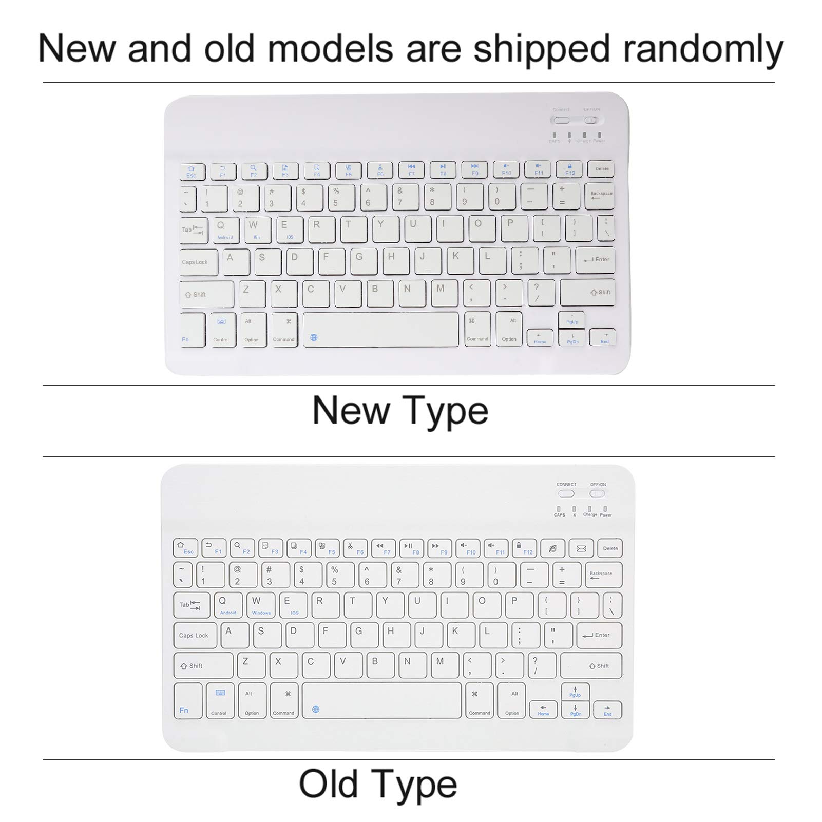 Teclado Bluetooth con funda de poliuretano para Android e iOS, funda abatible y soporte para tableta de 9.7 a 10.1 pulgadas, cubierta universal de teclado de 10 pulgadas 8