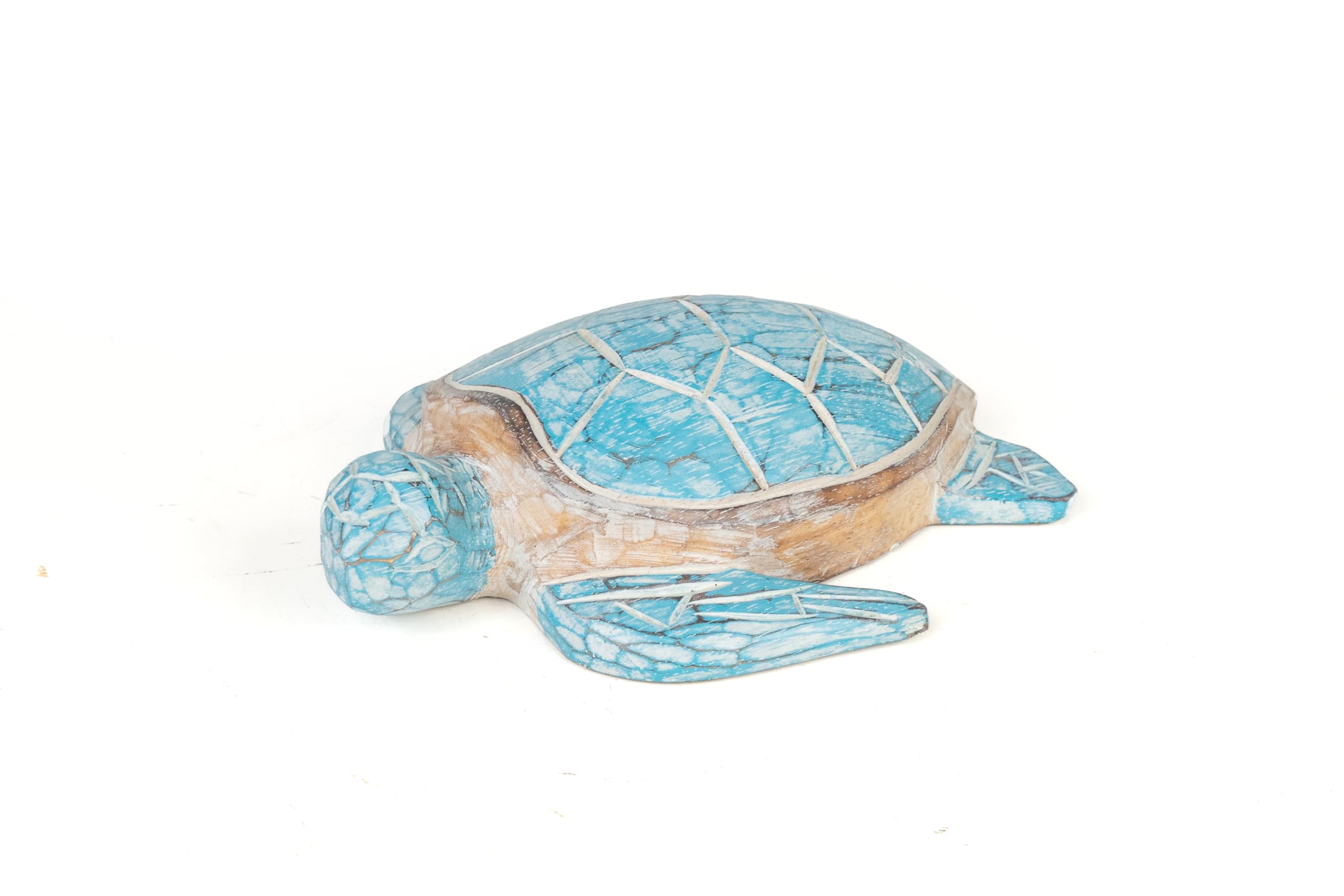 Tortue en bois turquoise un cadeau idéal et symbolique à offrir