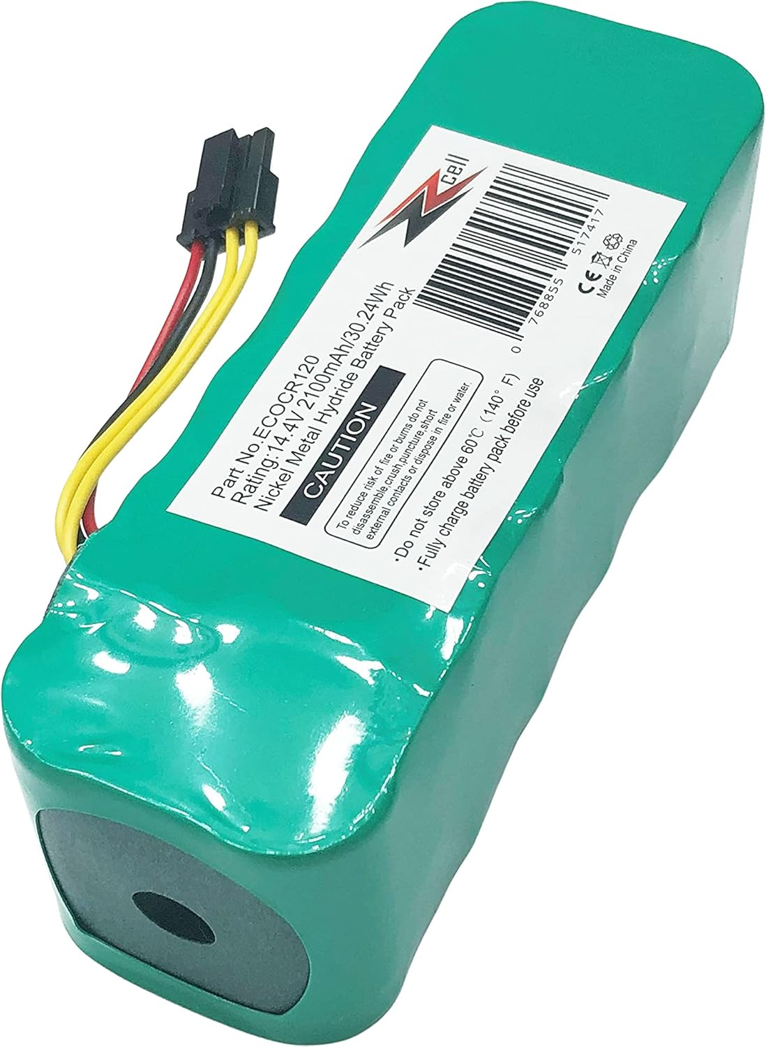 ZZcell® Battery Replacement for Ariete Briciola 2711, 2712, 2713, 2717, Evolution 2.0, LP43SC2000P Robot Vac Vacuum Cleaner 14.4V 2100mAh