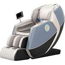 4D Zero Gravity Massage Chair, Full Body Airbag Recliner with Smart Body Scan, 6 Auto Modes, Heat, HiFi Bluetooth, No Assembly Massage SofaGray