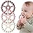 3 Pack Ring Teether Baby Infant Toys, Baby Essentials, Silicone Teething Ring Toys for Babies 0-6 Months, Seposeve Toddler Teethers 6-12 Months 12-24 Months, Infant Teething Relief, Purple Pink White