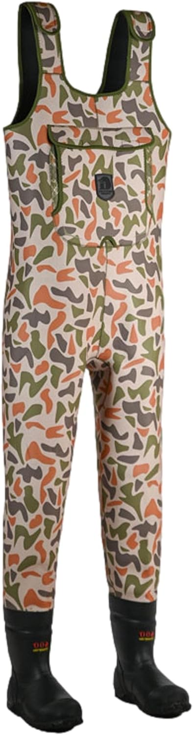 Gator Waders Mens Retro Neoprene Chest Waders for Men - Ultimate Mobility with Roomy Inseam - Adjustable Shoulder Straps