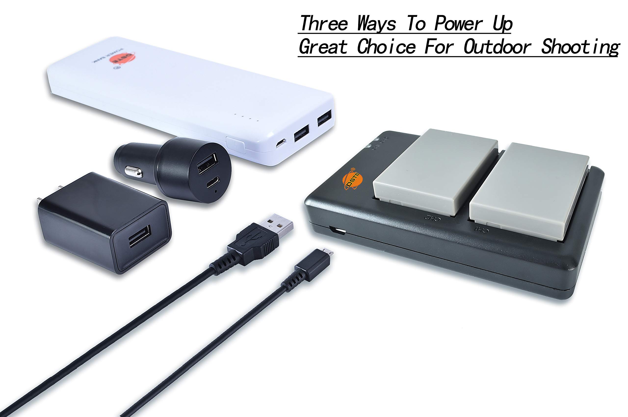 Amazon | DSTE BLN-1バッテリー2個 + マイクロUSBケーブル付き