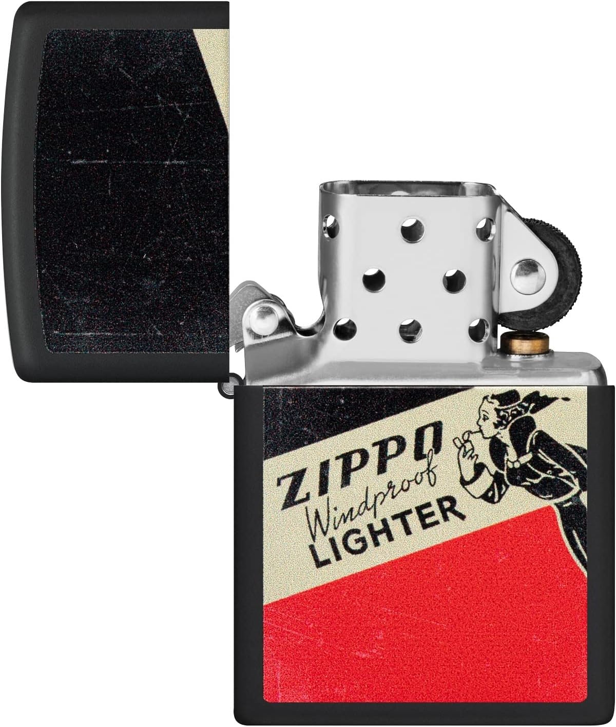 Zippo Pro-Cut ZIP-48499 2022N Price Fighter 218- Windy Design Lighter Black Matte