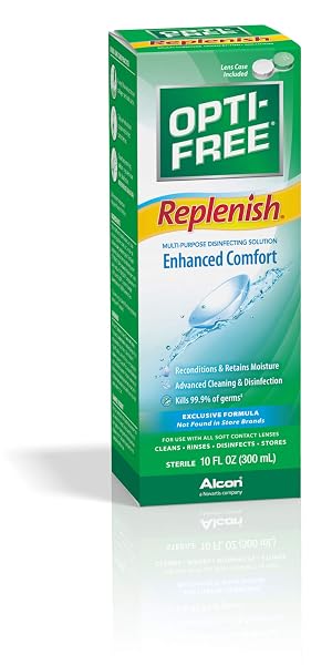 Opti-Free Replenish Multi-Purpose Disinfecting Solution With Lens Case 10 Fl Oz
