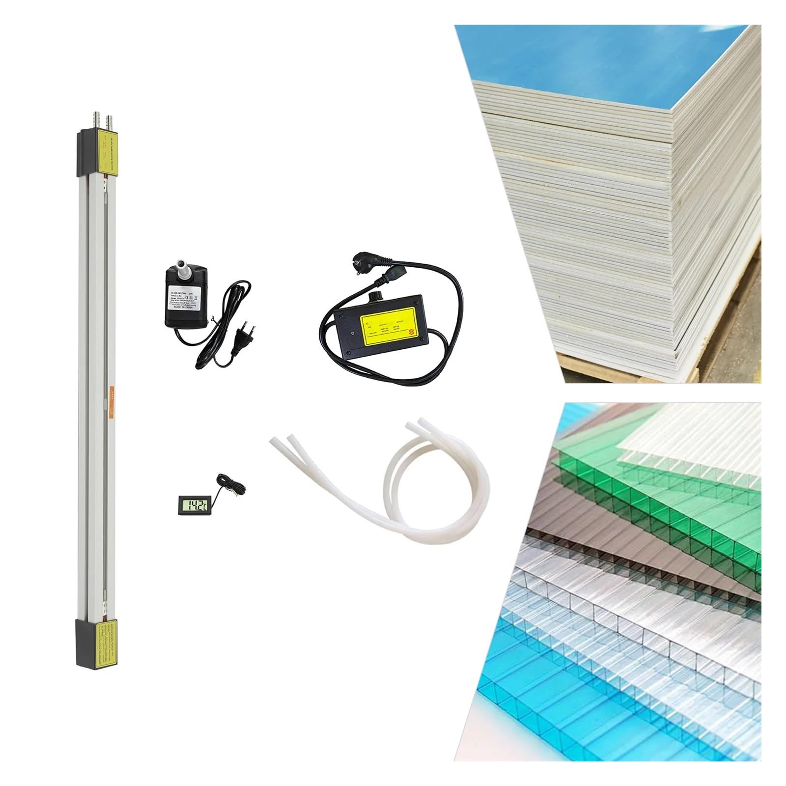 Calentador de máquina dobladora de PVC acrílico de 60 cm, temperatura ajustable para decoración, ingeniería, fabricación de carteles, vitrinas para hacer carteles