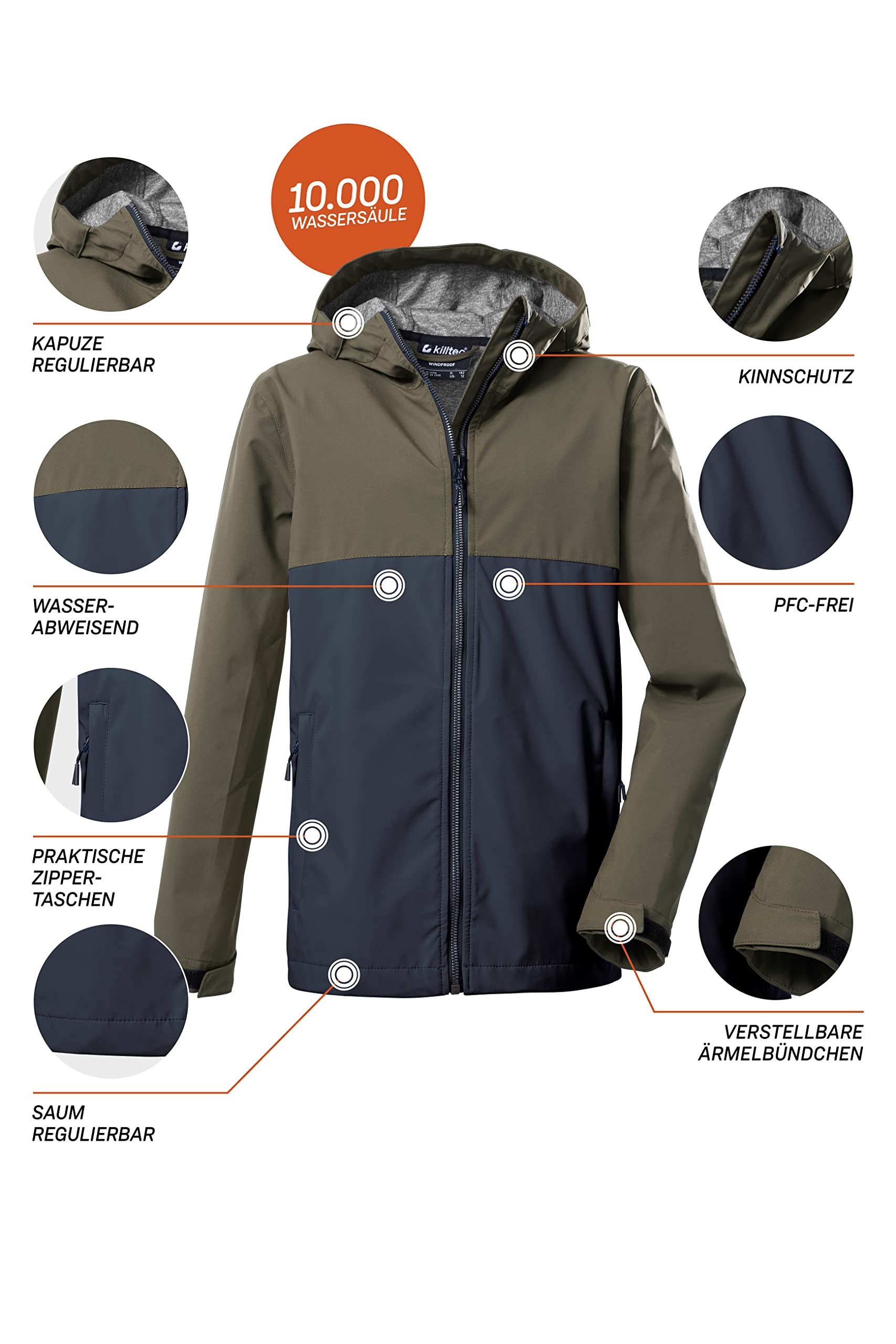 Killtec Kos 219 Bys Sftshll Jckt Chaqueta softshell/chaqueta outdoor con capucha Niños