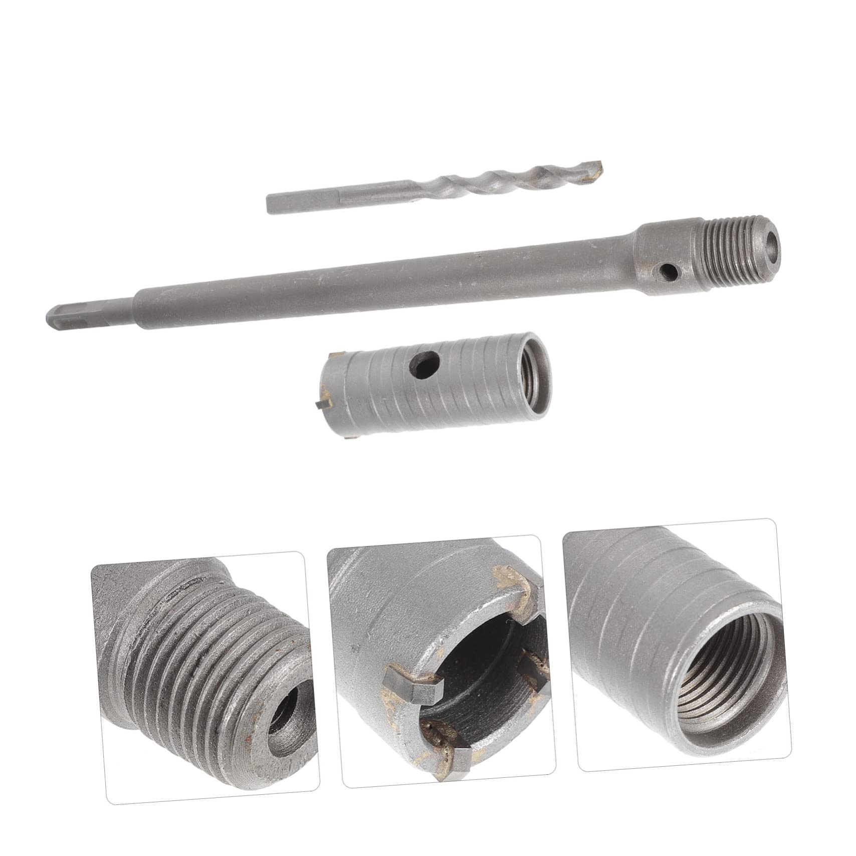 Hemobllo 1juego Brocas Para Hormigón y Mampostería Taladro De Pared De Aleado Cortador Para Instalación De Aire Acondicionado y Tuberías