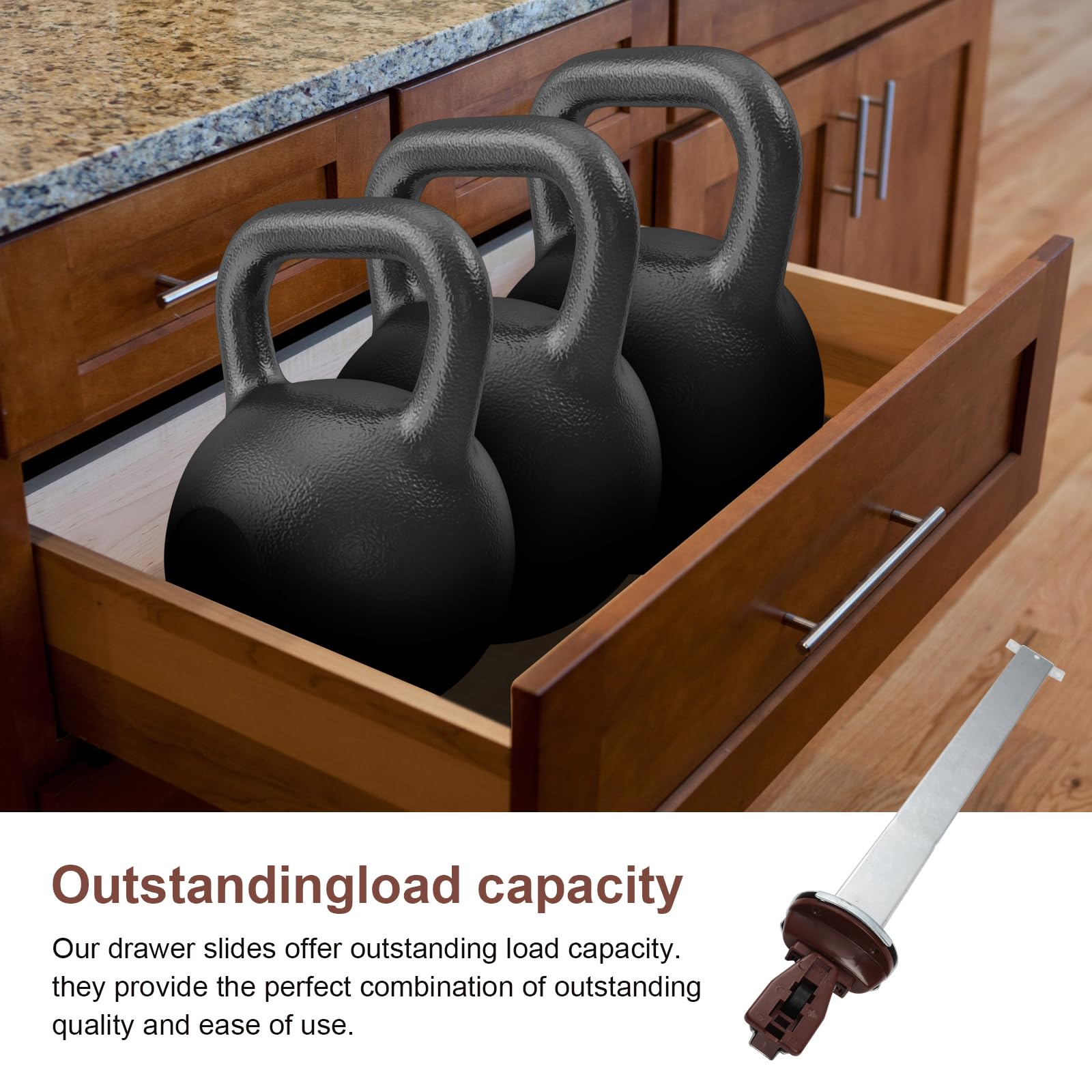 Glissières De Tiroir Coulisse à Sortie Totale Coulisse De Tiroir 45mm