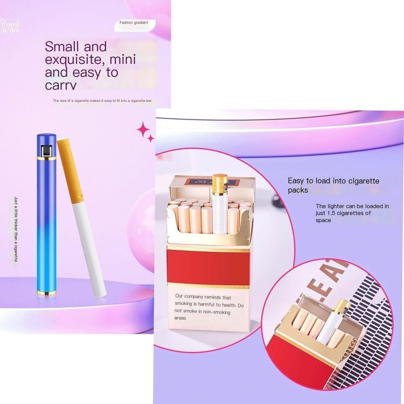 cigarette shaped lighter amazon Amazon.com: Compact lighter Lighters Butane Fuel Refillable Mini Lighter  small Portable Adjustable Traditional Flame Lighter for Cigarettes Cigars  Candles Can Be Put In To The Cigarette Box ( Color : White ) :