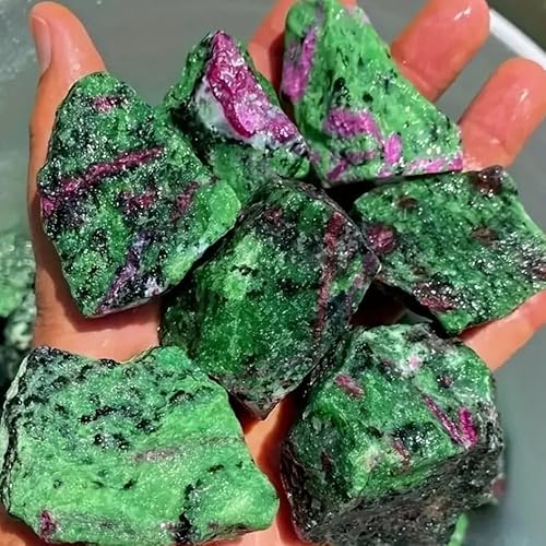 SSOPTMCB 200g Red Green Treasure Raw Stone Irregular Crystal Crafts and Home Decoration Gemstone Stone