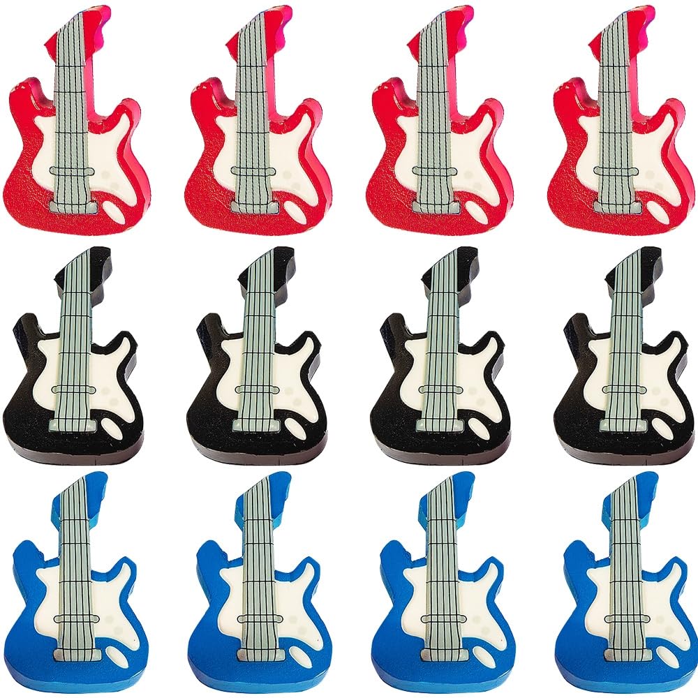 Fun Express Guitar Rock & Roll Stress Toys - 12 Pieces