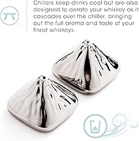 Vista 6 de Outset Juego de piedra de whisky de acero inoxidable, 2 enfriadores de montaña