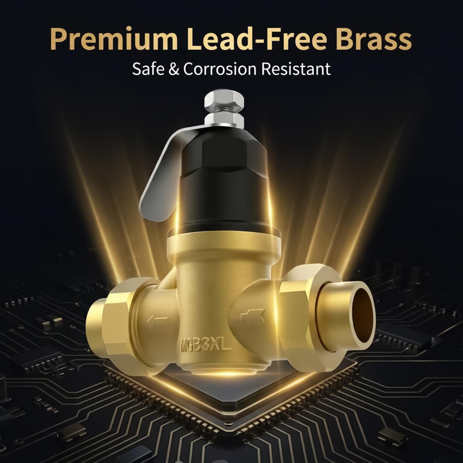 Valvola Riduttrice Pressione Ricambio Valvola Tubo 19 mm | Regolatore Di Pressione Acqua Per Irrigazione Per Camper Irrigazione Casa Giardino Industria