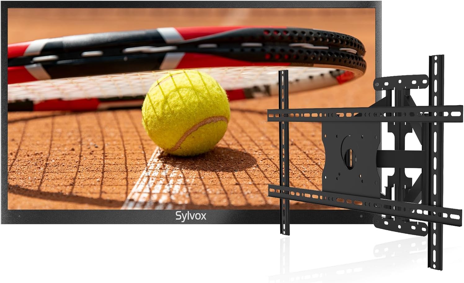 SYLVOX Outdoor TV, 43-Inch Waterproof Smart TV, 2000 nits Full Sun TV, 4K, Dolby Atmos, HDR10, Weatherproof Television with Voice Assistant Remote (Pool Pro 2.0, Latest Model)