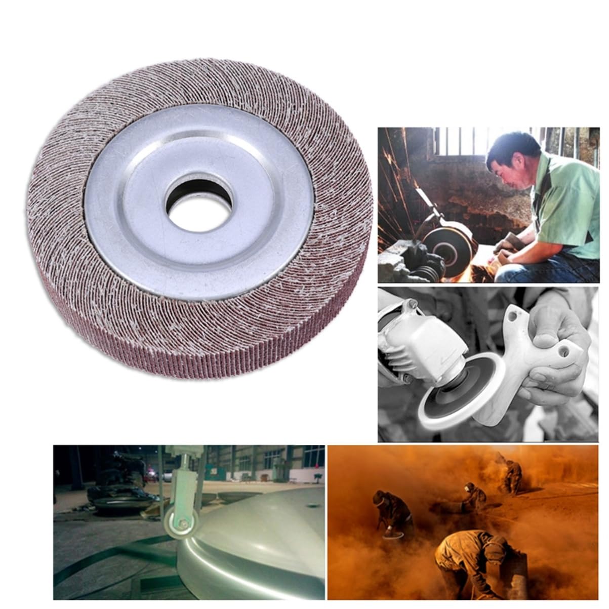Veemoon Disque à Poncer à Lamelles Meule Abrasive Pour Enlèvement De Matière Finition Sur Métaux