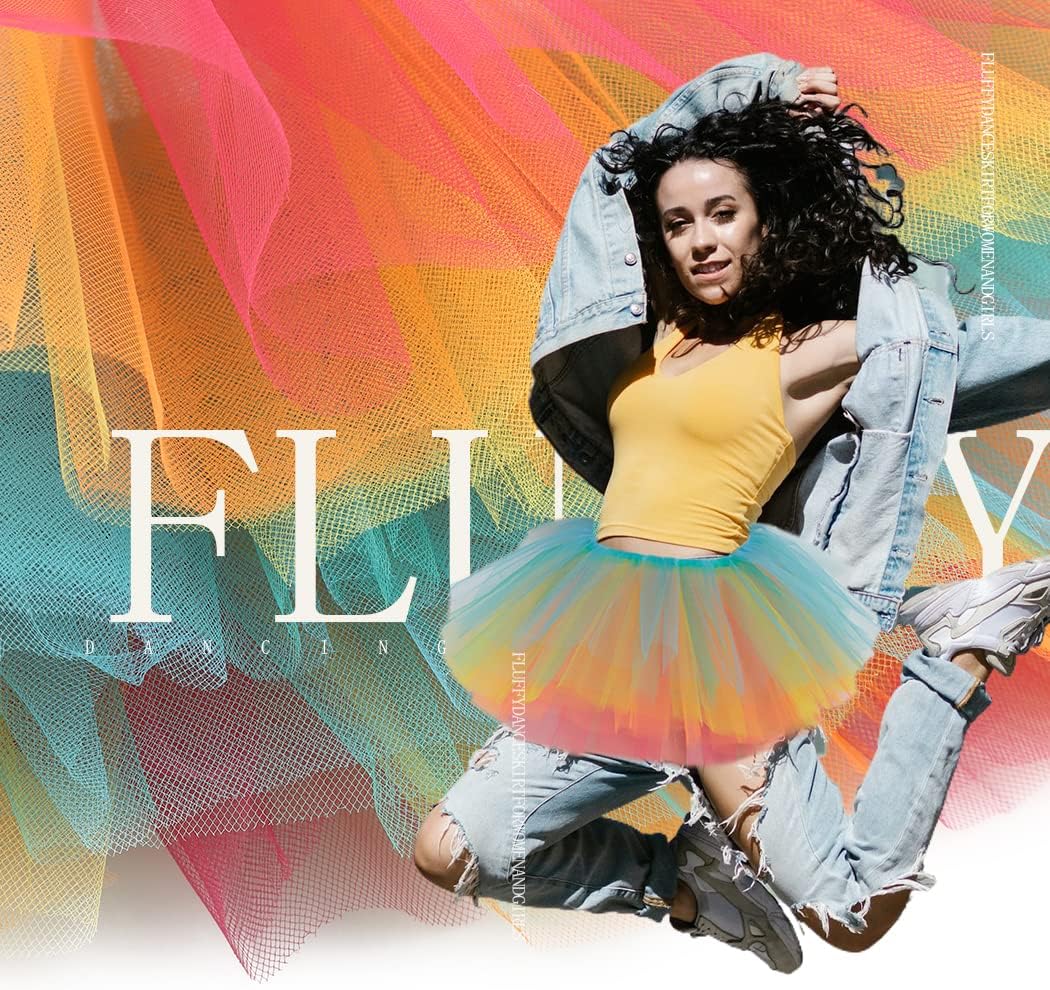 Women Tutu Skirt Tulle Ballet Tutu Classic Adult Layered Elastic Dance Skirts for Party Birthday Festival - Image 2