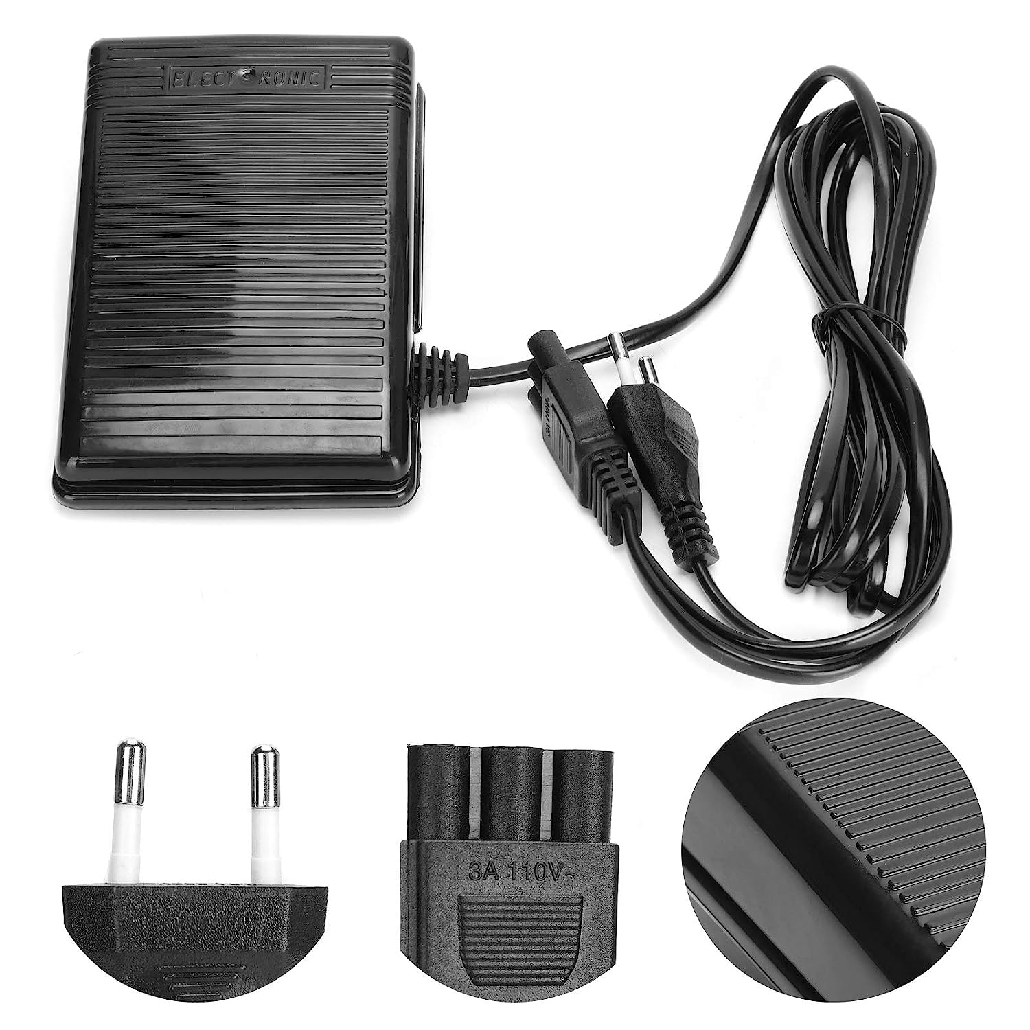 Usha Janome Foot Pedal Controller For UshaAutomatic Sewing Machine Usha Type (Black) 220-240V.