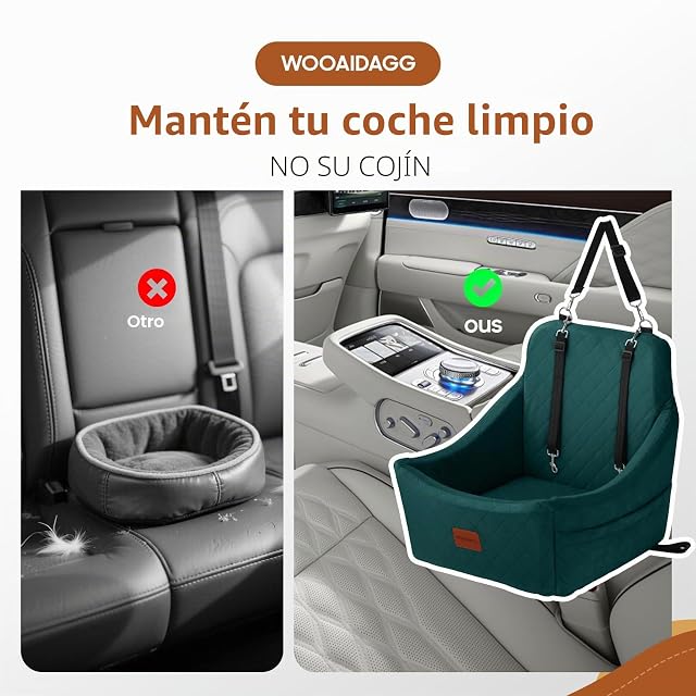 Foto 6 de 6 de WOOAIDAGG Asiento de Coche para Perros medianos