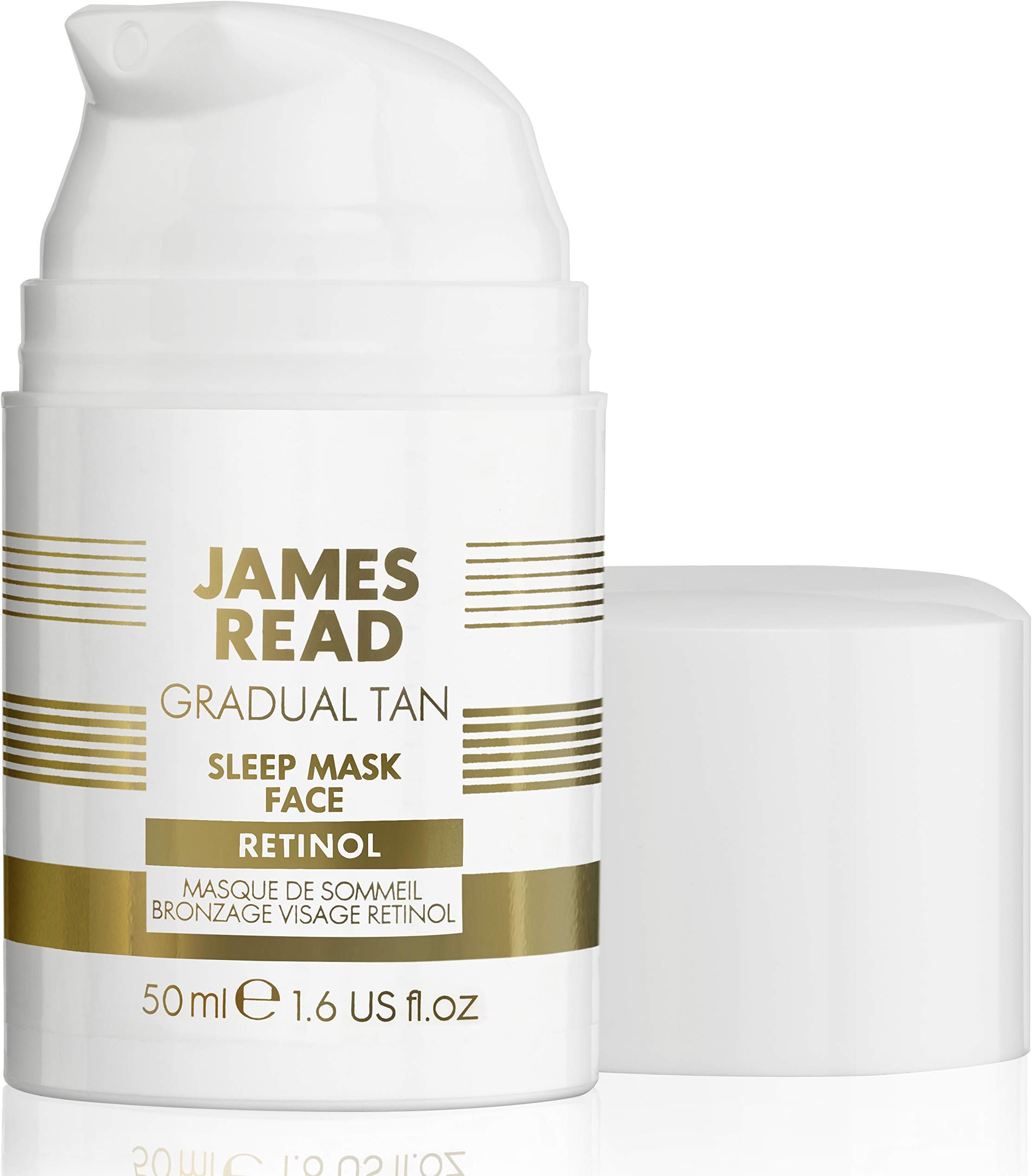 James Read Sleep Mask Overnight Gradual Tan for the Face, with Retinol, Light to Medium Tone, 50ml
