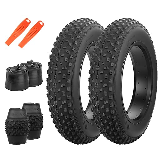 ZUKKA 16/18/20 x 4.0 E-Bike Tire Fat Tire High Performance Replacement Folding Mountain Bike Tire High-Density Bike Tires for E Bikes