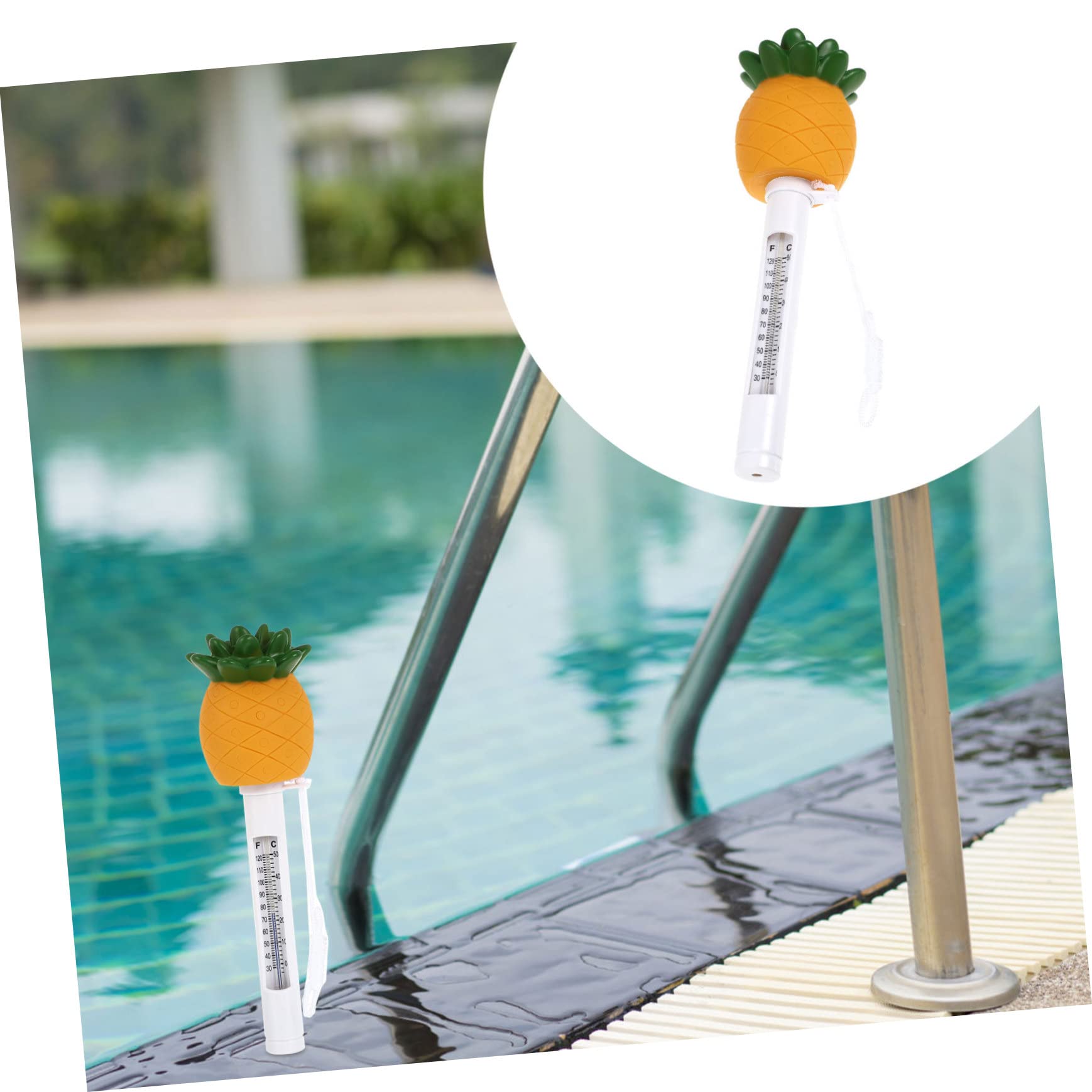 DECHOUS Termometro Piscina Thermoter Camera Thermoter Piccola Terme Termame. Di Temperatura Accurato Pond Meter Con Stringa Bambino Corda Plastica