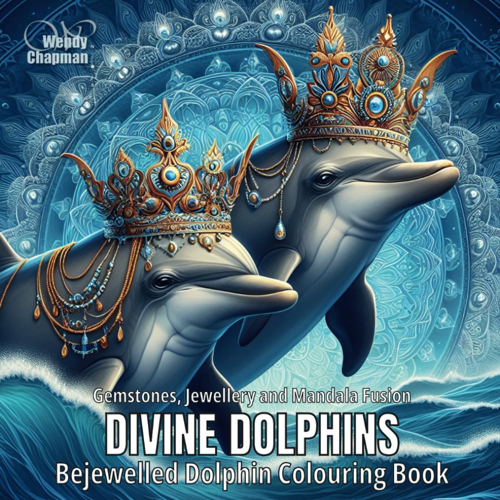 Divine Dolphins: Bejewelled Dolphin Colouring Book (Crowned Creatures)