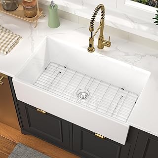 36 Large Farmhouse Sink 36x20x10 Inch White Farmhouse Kitchen Sink Firec...