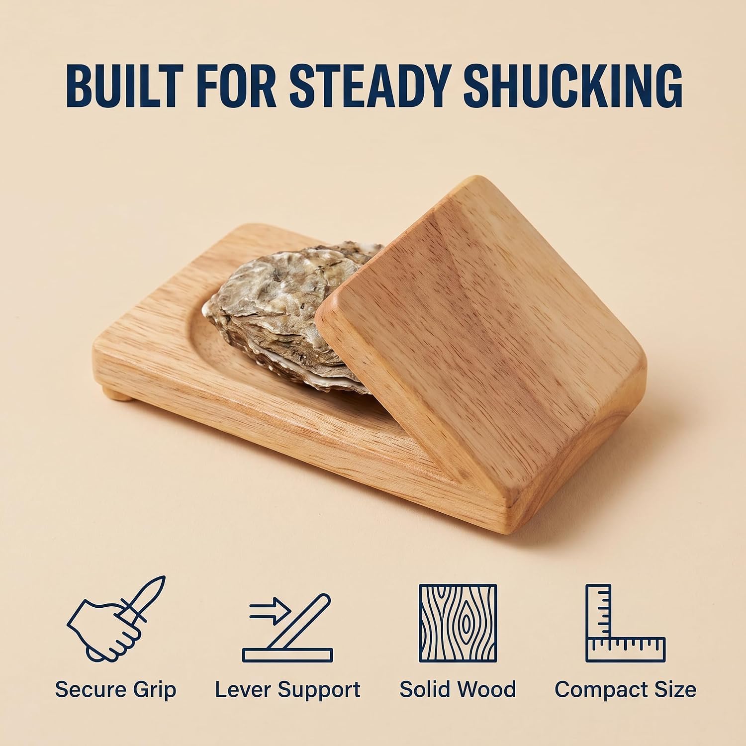 Oyster Shucking Opener Shucker Seafood Clamp Tool Holder Shellfish Hand Shellcrab Sheller Easy Install Easy to Use Seafood Tools Specialty Tools and Gadgets