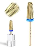 Vista 17 de Tungsten Nail Drill Bits 5 in 1 Carbide Nail Drill Bits for Acrylic Hard Gel Cuticle Remove 3/32'' Universal Bits for Efile Nail Drill Machine