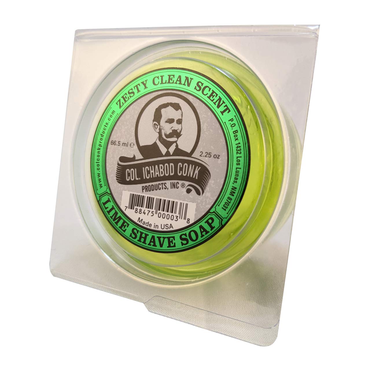 Colonel Conk Col. Lime Glycerine Shave Soap 2.25 oz.