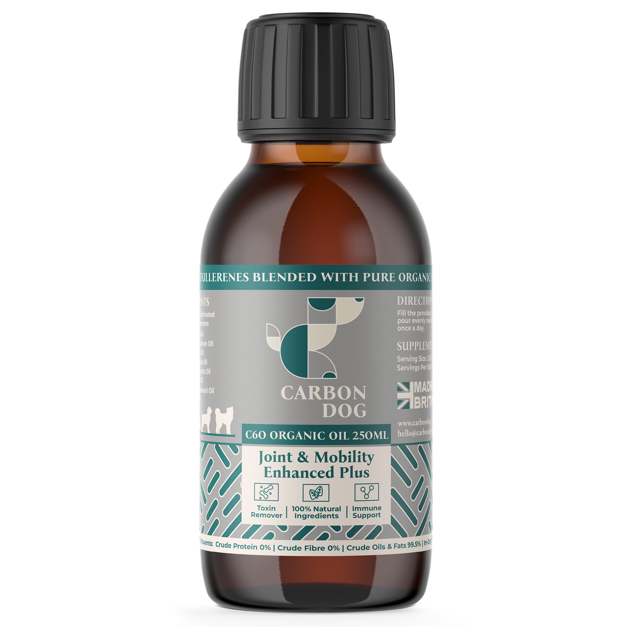 Carbon Dog Joint & Mobility Supplement for Dogs 250ml | Specially Formulated Dog Hip and Joint Supplement | With Green-Lipped Mussel and Salmon Oil for Dogs — image 1