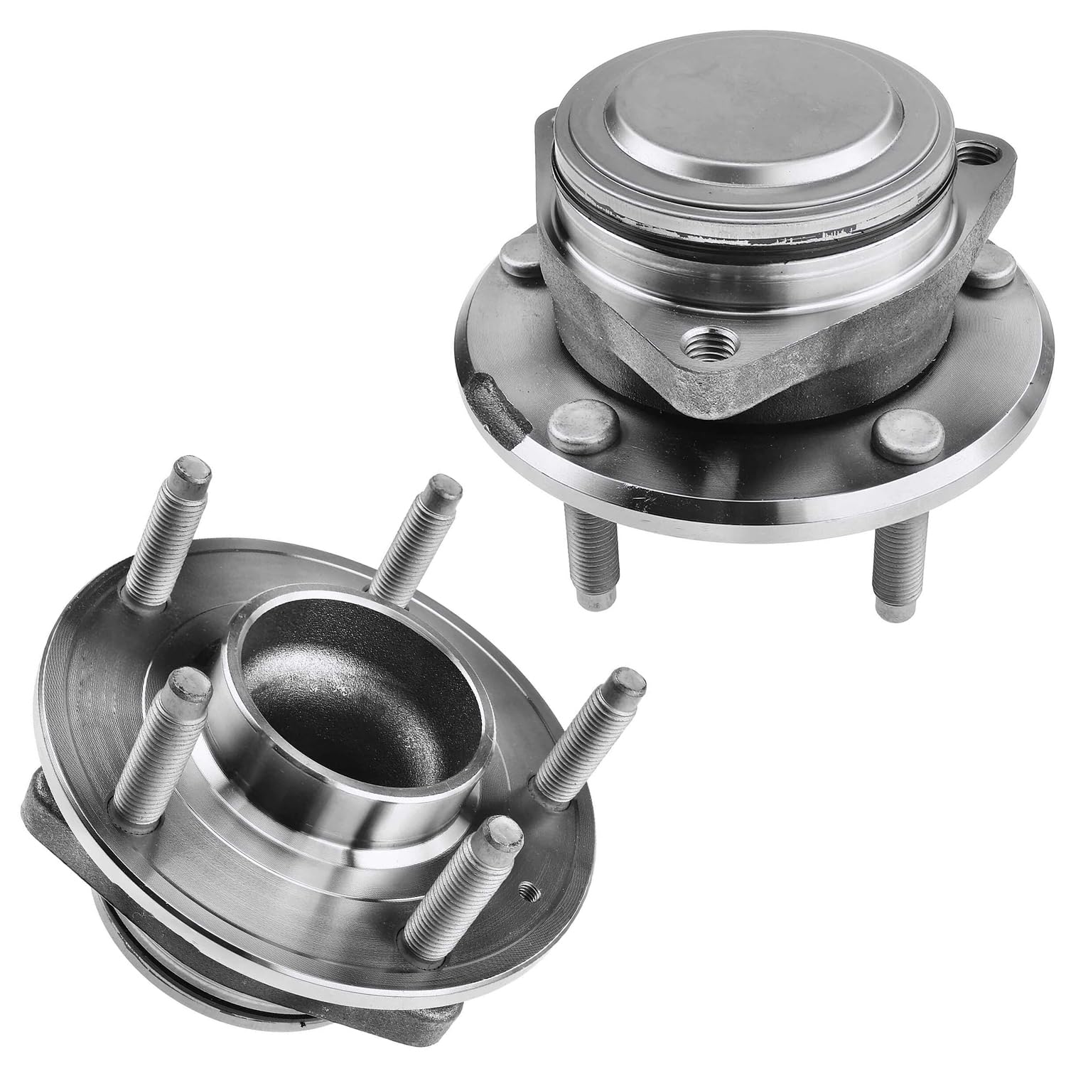 Detroit Axle - Pair Front Wheel Bearing and Hubs Assembly for Chevrolet Corvette 2014 2015 2016 2017 2018 2019, 5-Lug