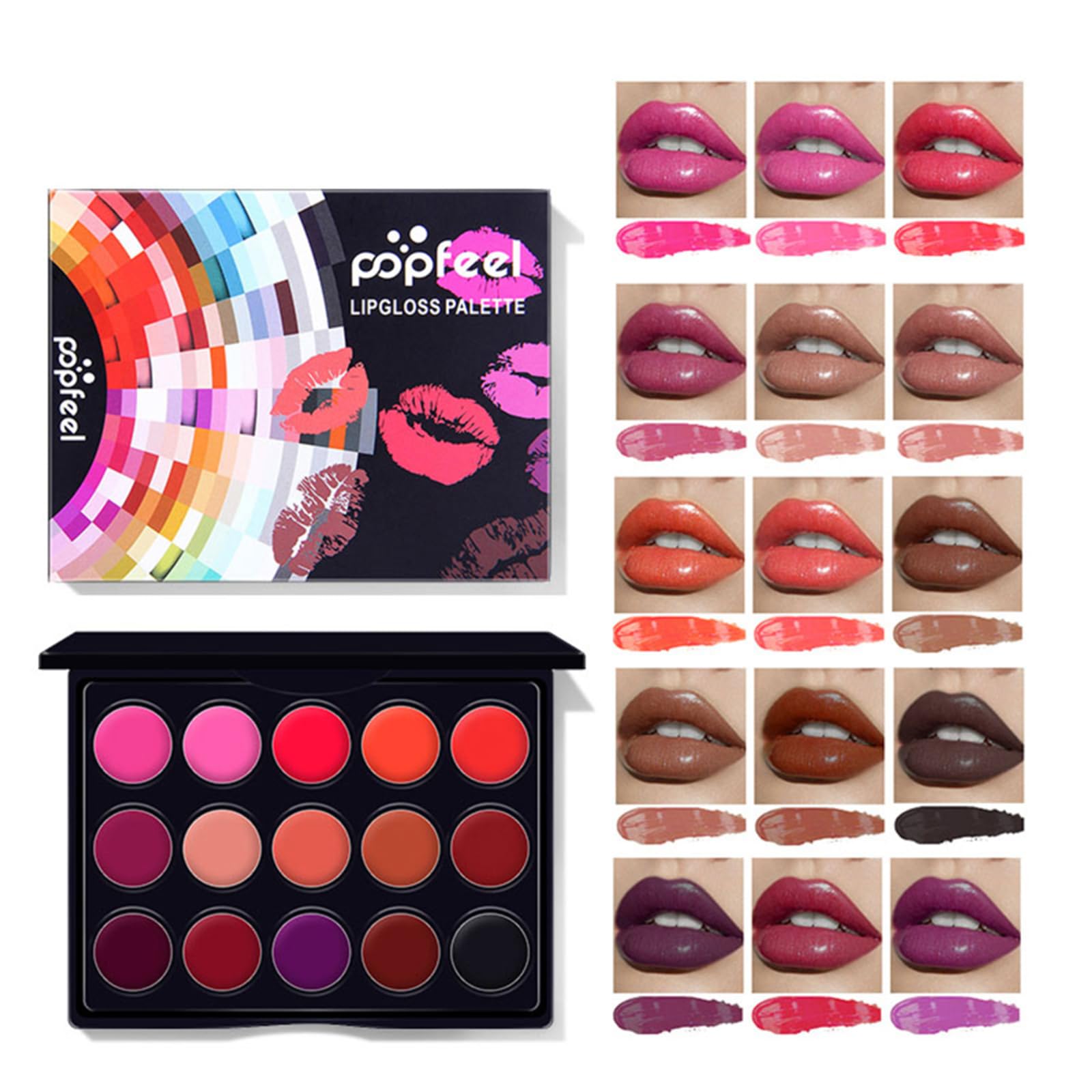 Kit per Trucco Completo, 35 Pezzi Cosmetico Valigetta per Principianti con Ombretti Correttore Rossetto Lucidalabbra Fard ecc - Sorpresa Regalo Trousse di Trucchi, per l'uso quotidiano e viaggio#4
