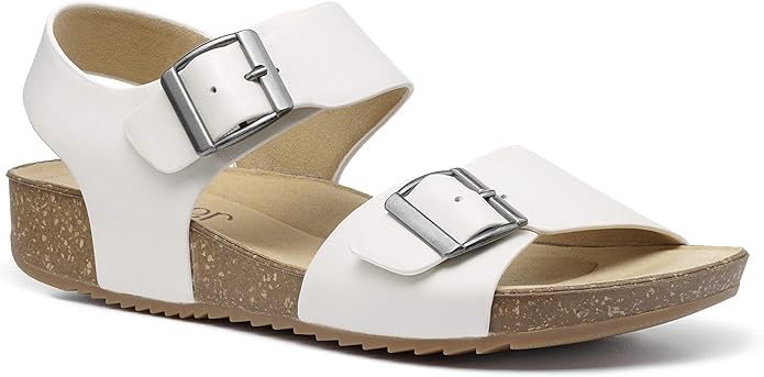 Amazon.com | Hotter Women's Tourist II Buckle Fastening Sandals Leather Buckle Fastening Adult 