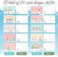 Vista 123 de Nuanchu 80 tarjetas postales de Navidad vintage de 4 x 6 pulgadas, tarjetas de felicitación de Papá Noel, tarjetas de Navidad retro, reimpresión