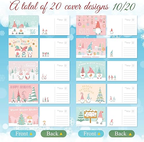 Miniatura 123 de Nuanchu 80 tarjetas postales de Navidad vintage de 4 x 6 pulgadas, tarjetas de felicitación de Papá Noel, tarjetas de Navidad retro, reimpresión