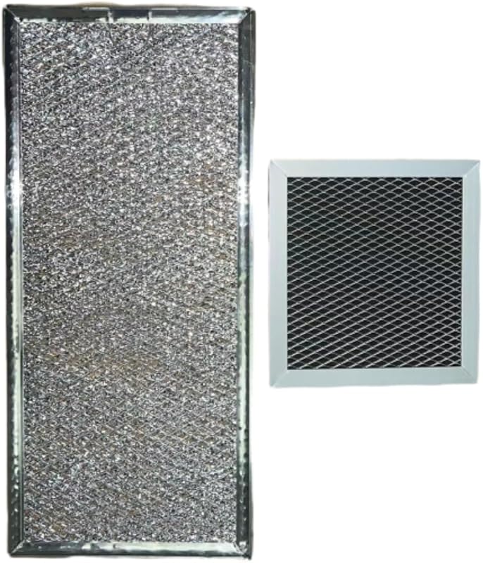 Microwave Charcoal&Grease Filter for KitchenAid KHMC1857BSP1,KHMC1857BSP0, KHMC1857BSS0,KHMC1857BSS1, KHMC1857BWH0,KHMC1857BWH1